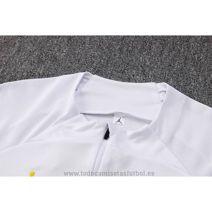 Chandal de Sudadera del Paris Saint-Germain Jordan Nino 2023-2024 Blanco